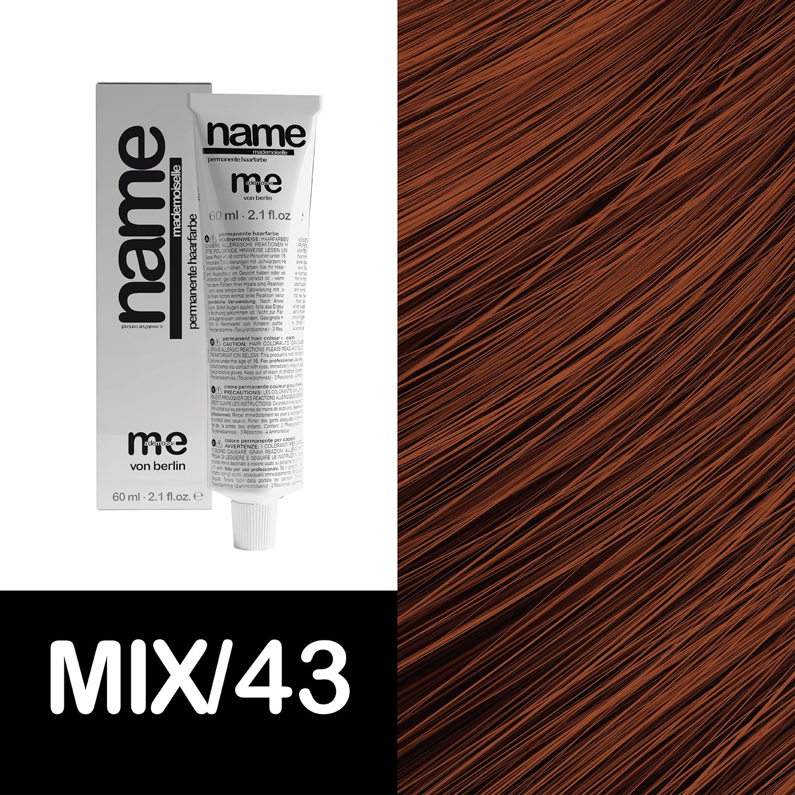 MeMademoiselle NAME MIXTÖNE, 60ml permanente Haarfarbe