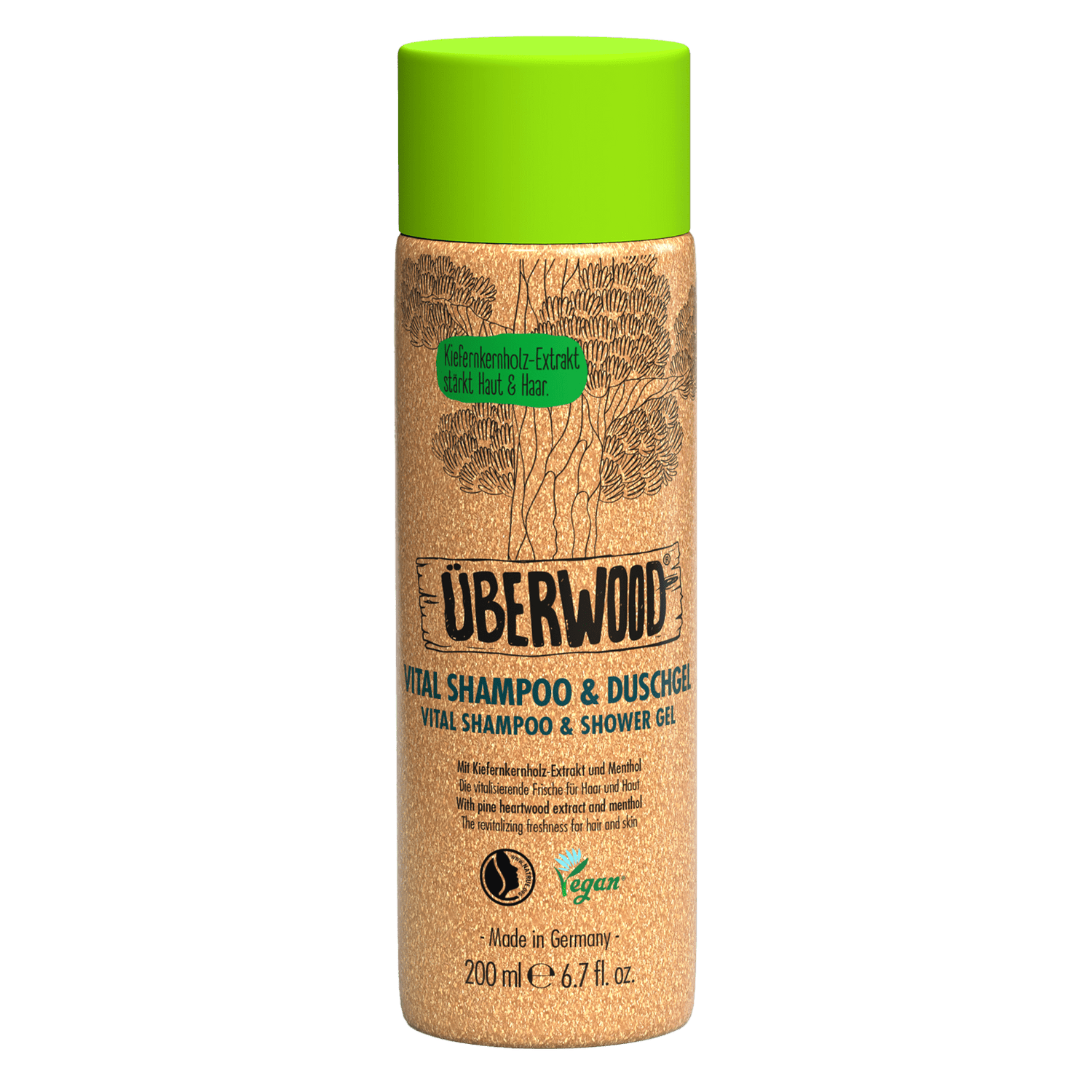 ÜBERWOOD Vital Shampoo &amp; Duschgel - EWALD HAIR CARE